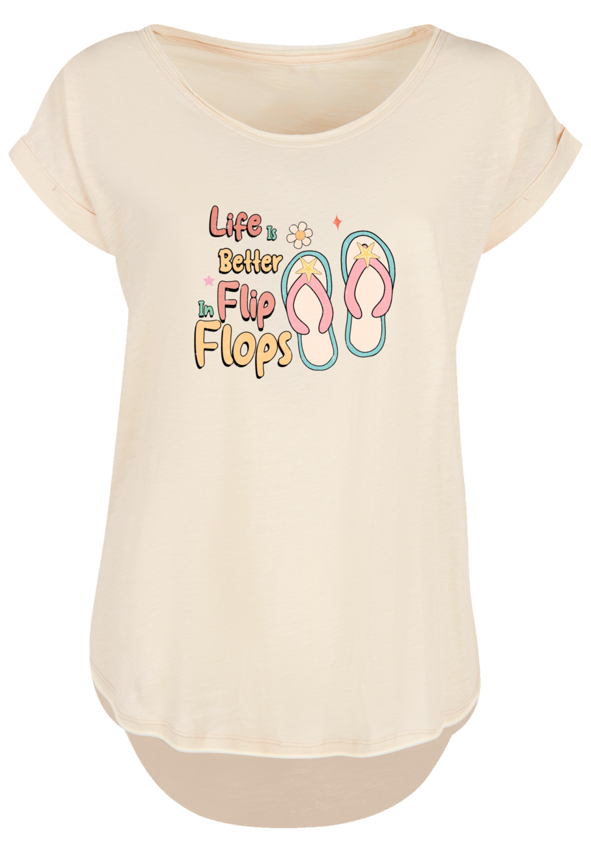 F4NT4STIC T-Shirt "Life Is Better In Flip Flops", Premium Qualität günstig online kaufen