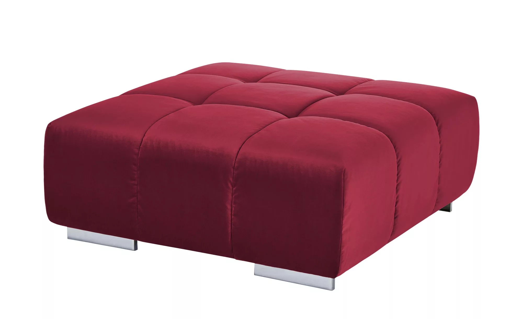 uno Hocker aus Samt  Origo - rot - 103 cm - 42 cm - 103 cm - Polstermöbel > günstig online kaufen