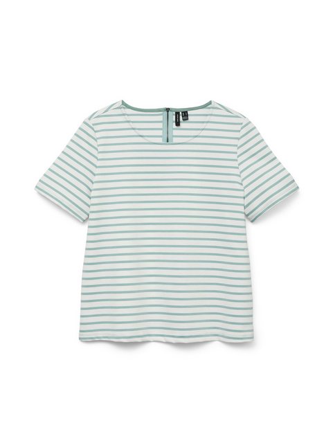 Vero Moda Rundhalsshirt VMABBY SS ZIP TOP JRS NOOS günstig online kaufen