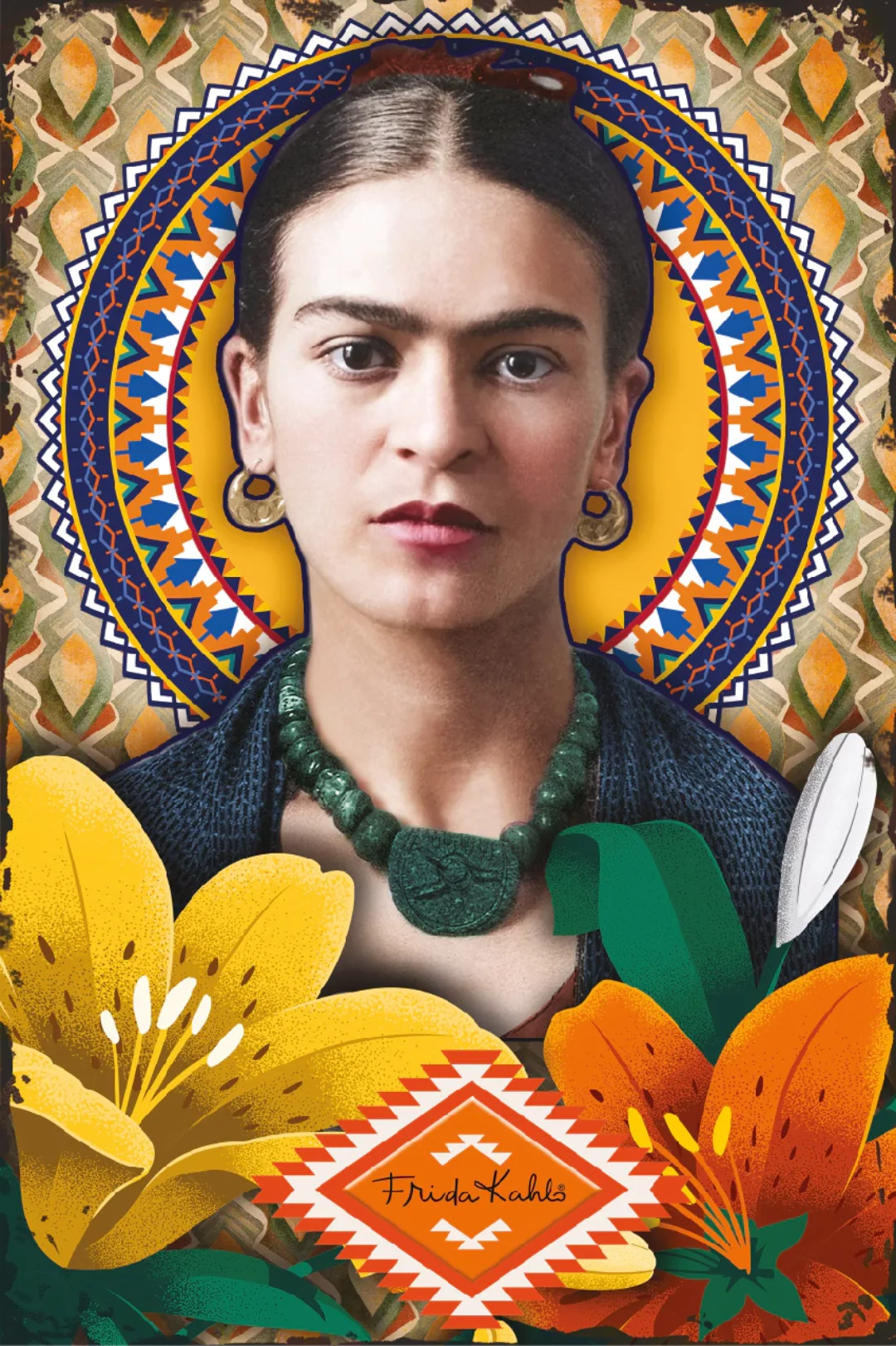 LuckyLinde Wanddekoobjekt "Frida Kahlo - Blumen", (1 St.), Exklusive JANOSC günstig online kaufen