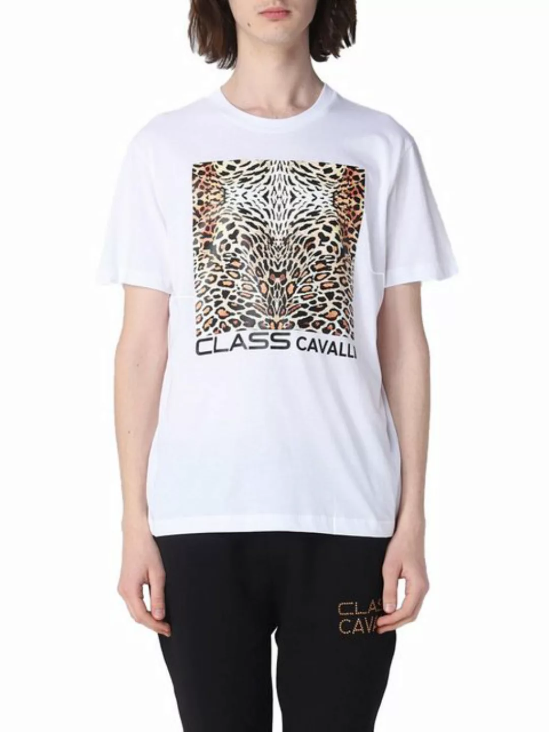 Cavalli Class Sweatshirt Cavalli Class Tshirt weiß Herren günstig online kaufen