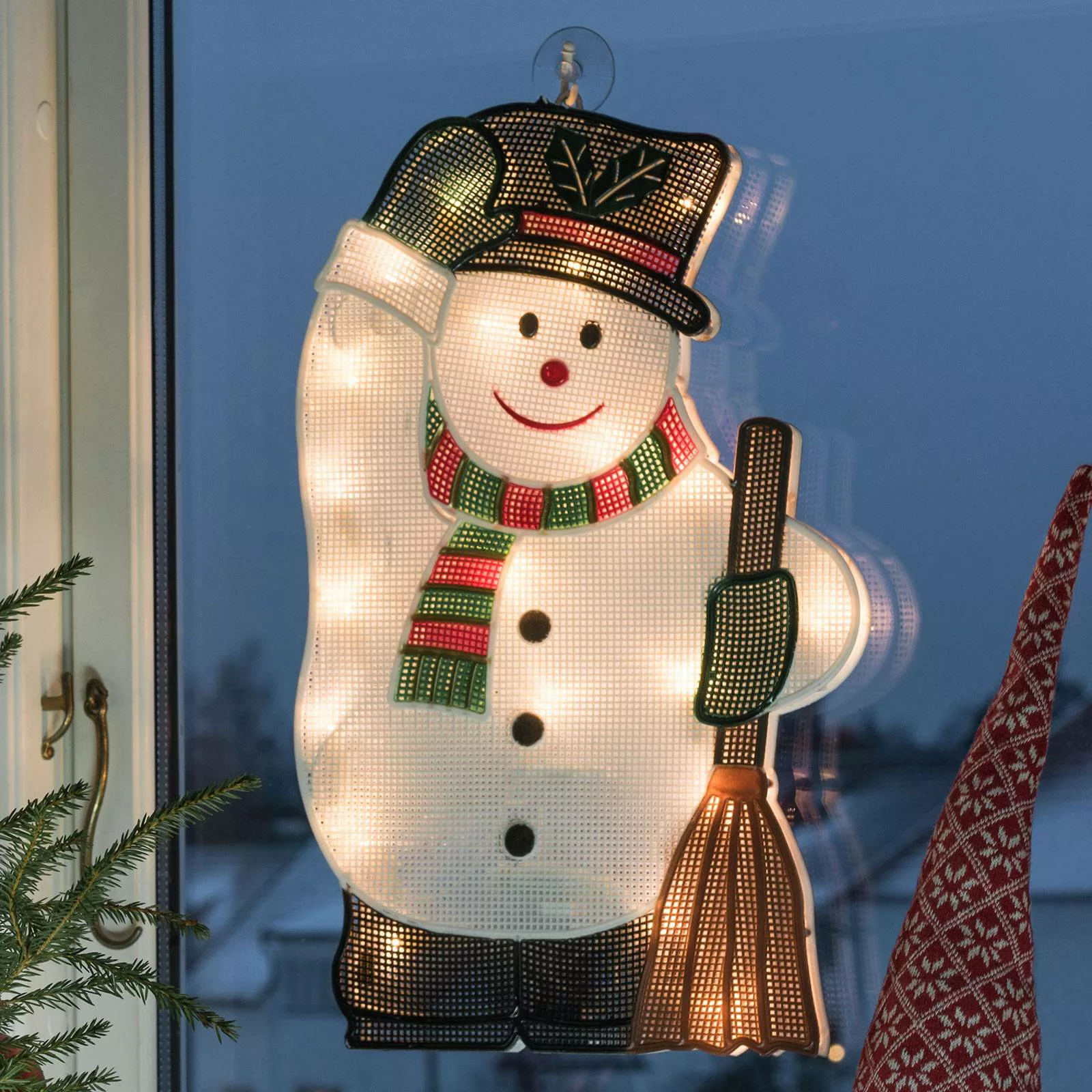 Für innen - LED-Fensterbild Schneemann günstig online kaufen