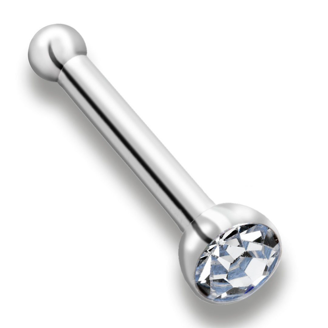 Paletti Nasenpiercing Nasenring Nasenstecker 2mm Transparentstein günstig online kaufen
