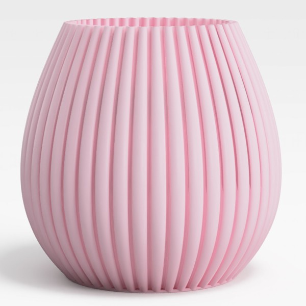 Speaking Vase 3D Bowl wellenförmiges Muster pink blossom günstig online kaufen