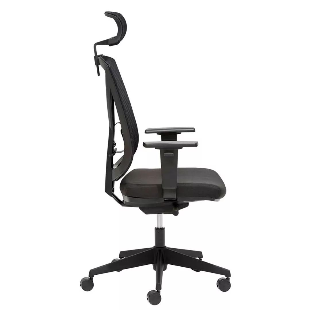 Ergonomischebürostuhl mit höhenverstellbarem Sitz schwarz günstig online kaufen