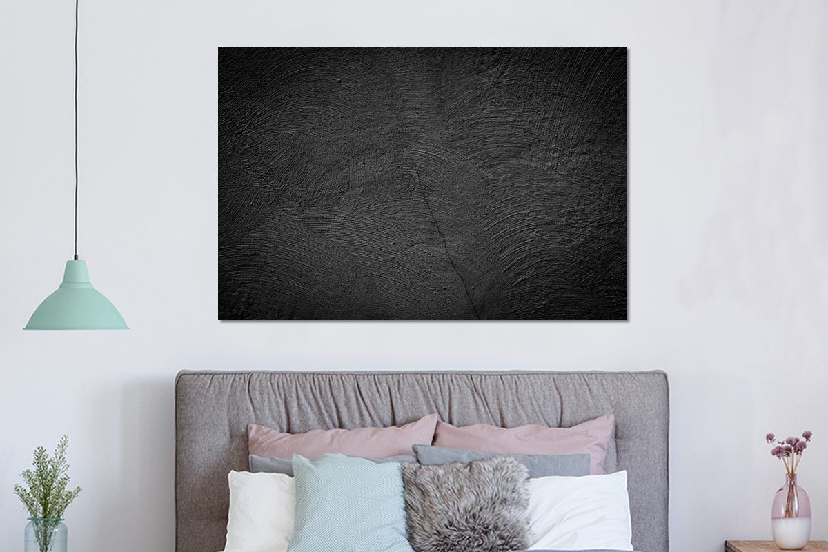 MuchoWow Metallbild Beton - Schwarz - günstig online kaufen