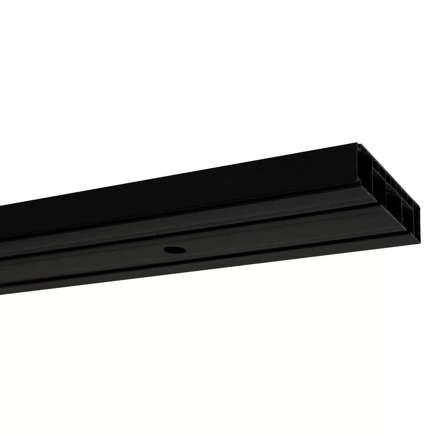 Gardinia Vorhangschienen-Set 2-Lauf Schwarz 210 cm günstig online kaufen