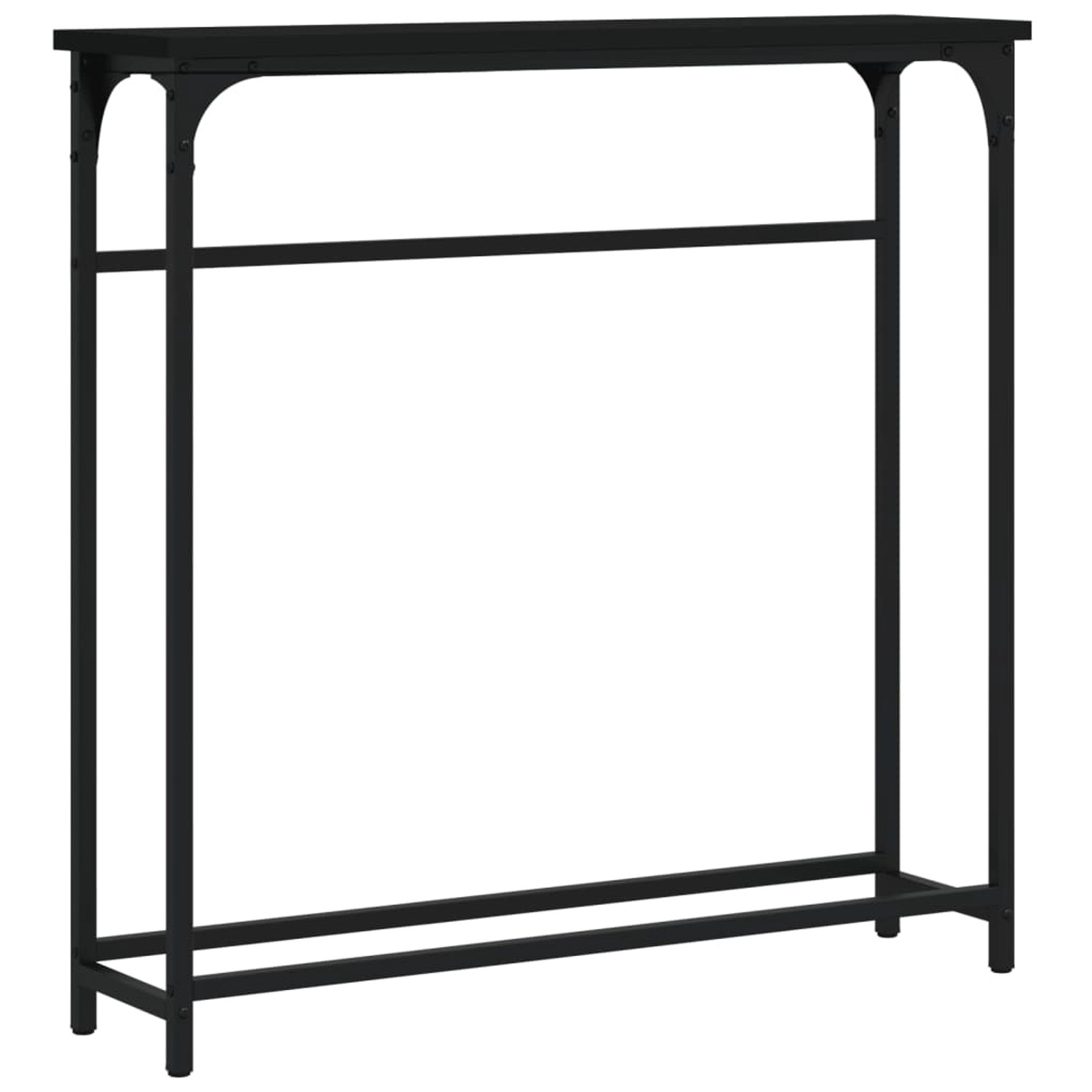 vidaXL Konsolentisch Schwarz 75x19,5x75 cm Holzwerkstoff günstig online kaufen