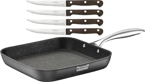 PINTINOX Grillpfanne »ST1«, Aluminium, (Set, 5 tlg.), Induktionsgeeignet, i günstig online kaufen