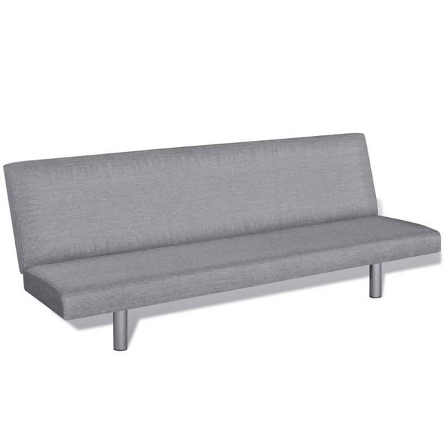 furnicato Schlafsofa Hellgrau Polyester günstig online kaufen