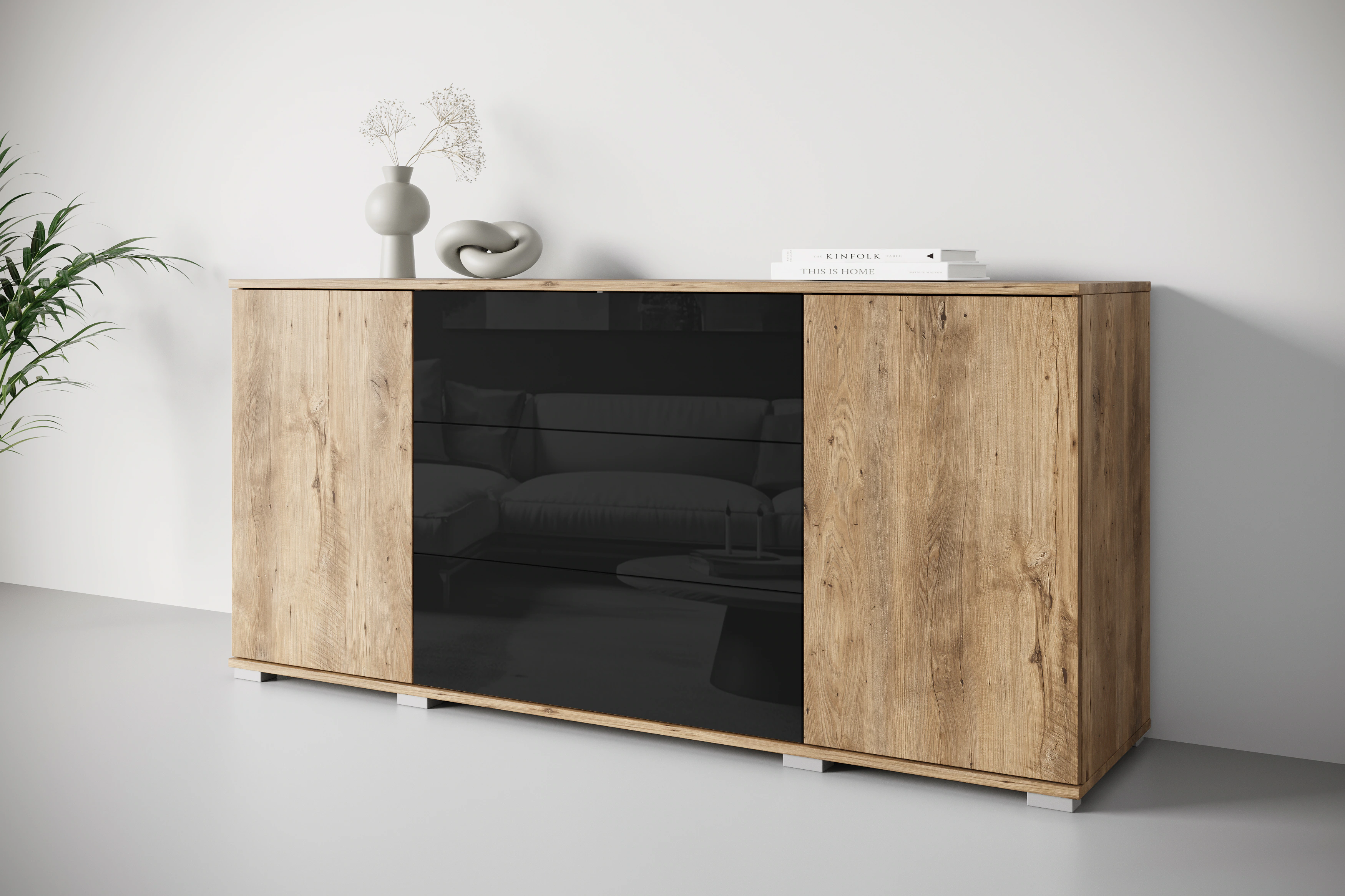 INOSIGN Sideboard "Kenia", (1 St.), Modernes Sideboard mit 3 Schubladen und günstig online kaufen