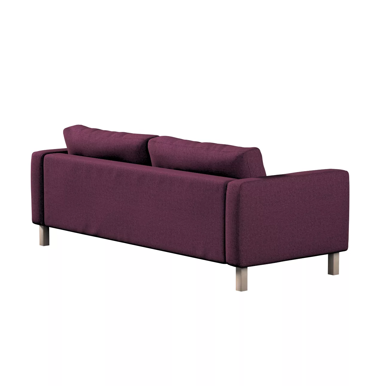 Bezug für Karlstad 3-Sitzer Sofa nicht ausklappbar, kurz, pflaumenviolett, günstig online kaufen