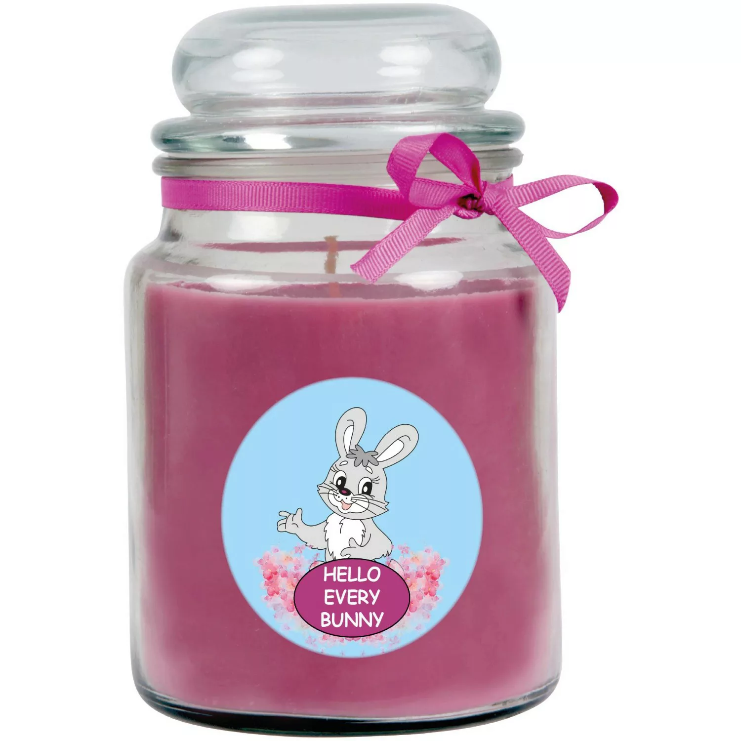 HS Candle Duftkerze & Glas Comic Lila Lavendel günstig online kaufen