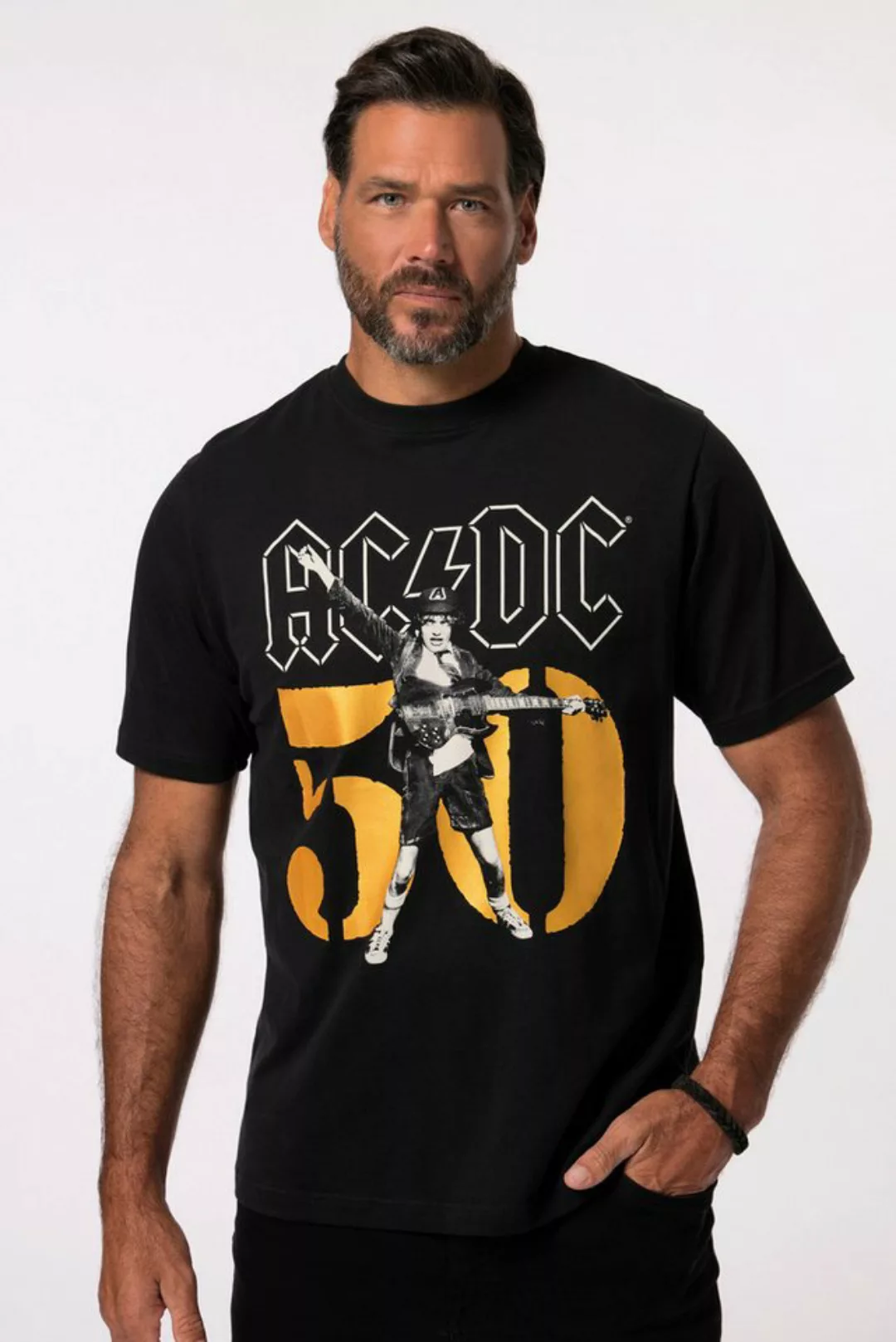 JP1880 T-Shirt JP 1880 T-Shirt Bandshirt AC/DC Halbarm bis 8 XL günstig online kaufen