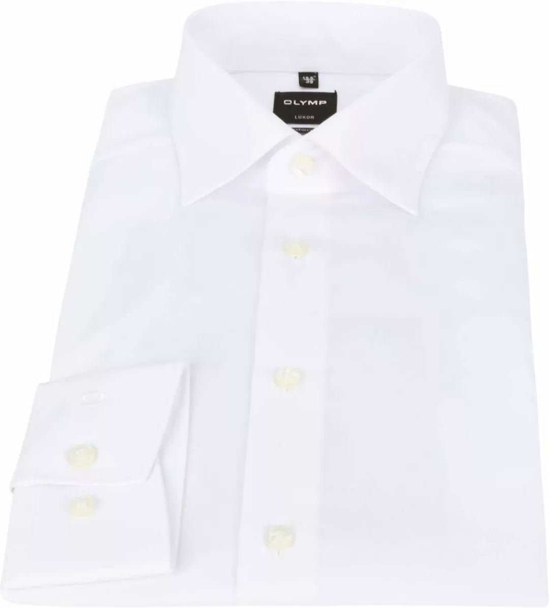 OLYMP Luxor Hemd Einfach Weiß - Größe 40 günstig online kaufen
