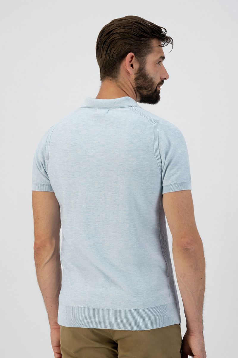 Dstrezzed Polo Melange Slub Hellblau - Größe 3XL günstig online kaufen