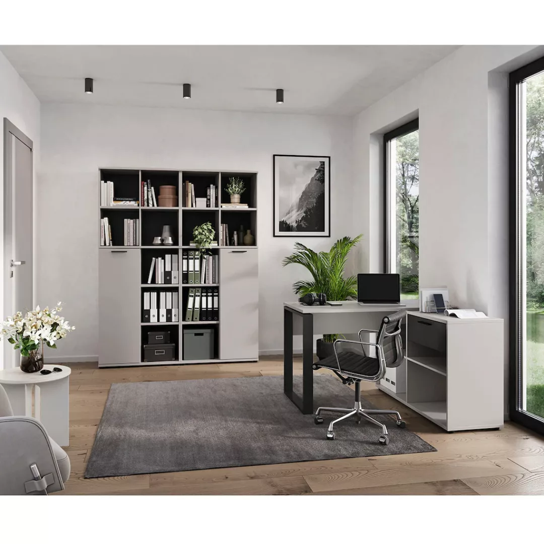 GERMANIA Büro-Set "Fenton", (3 tlg.), inkl. Schreibtisch mit integriertem S günstig online kaufen
