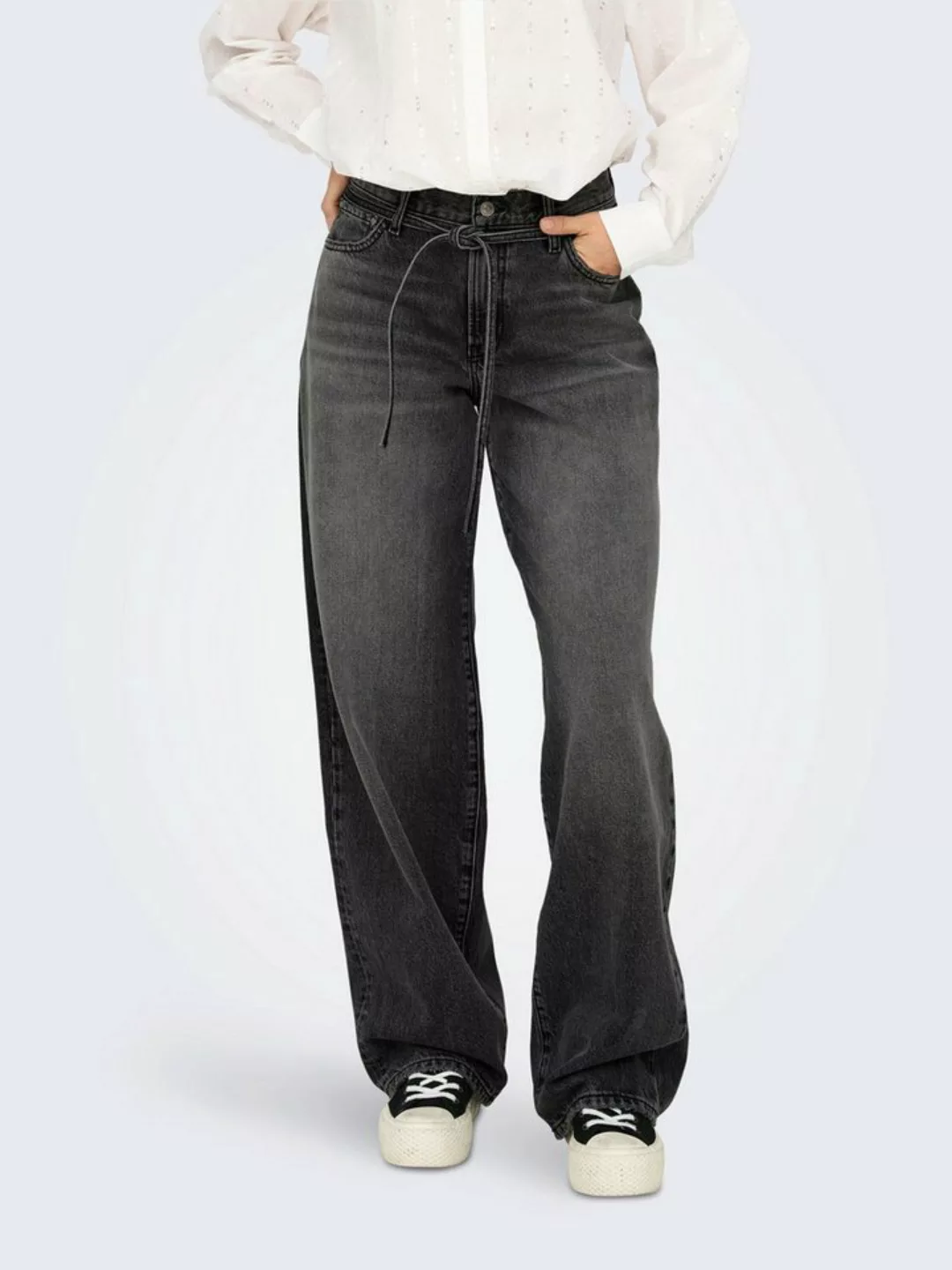 ONLY Weite Jeans ONLGIANNA (1-tlg) Plain/ohne Details günstig online kaufen