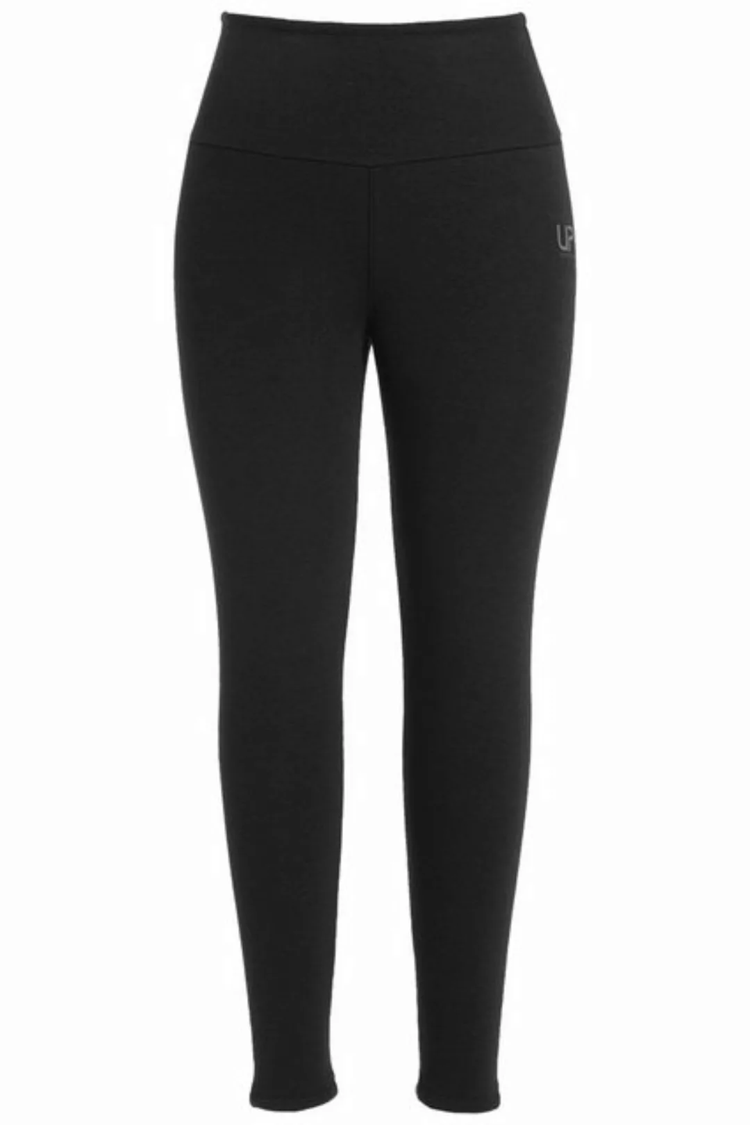 Ulla Popken Lederimitathose Leggings Webfellfutter extrawarm High Waist günstig online kaufen