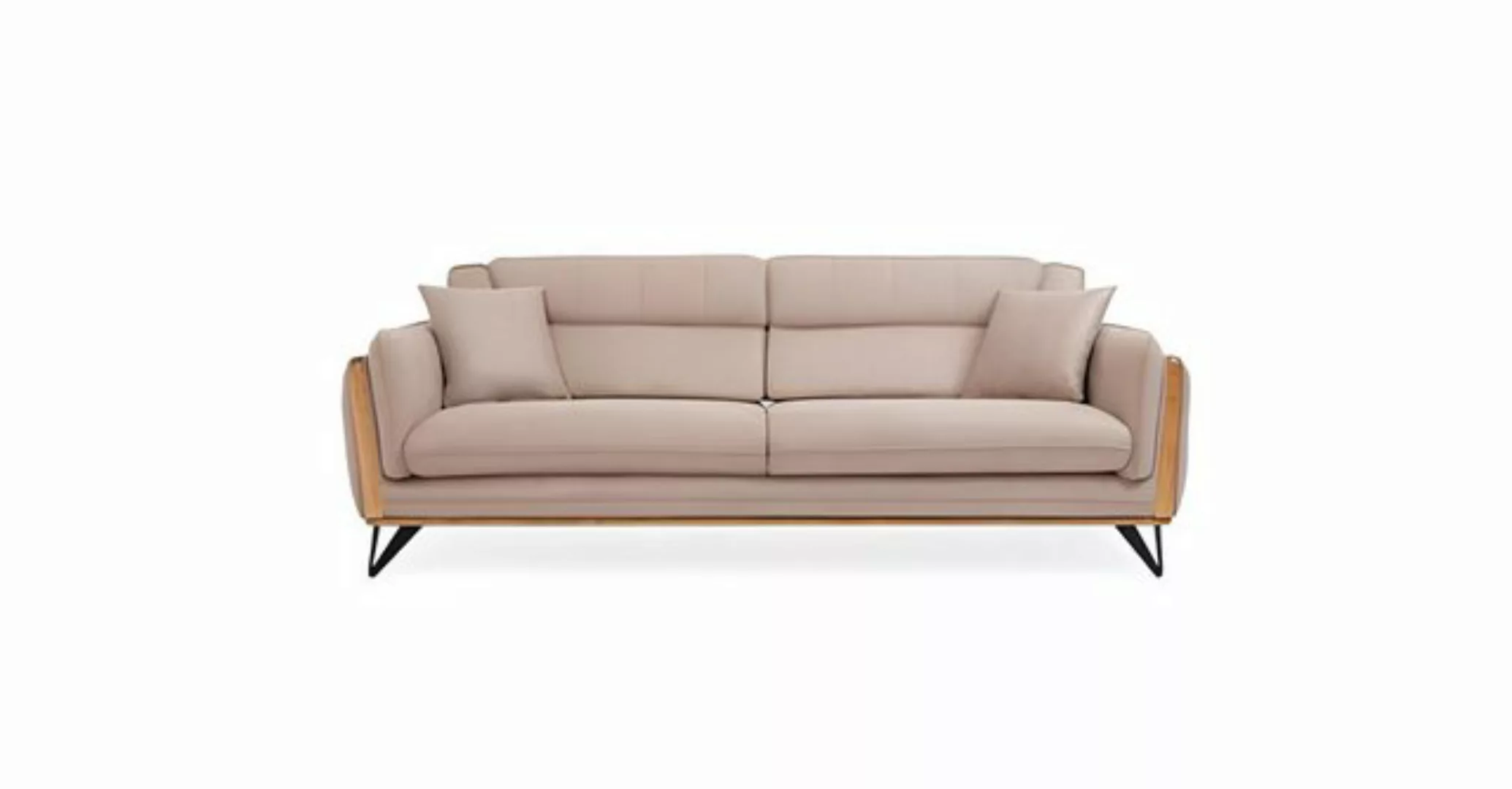 Xlmoebel Sofa Barock Rokoko Sofa für drei Personen - Klassische Polstercouc günstig online kaufen