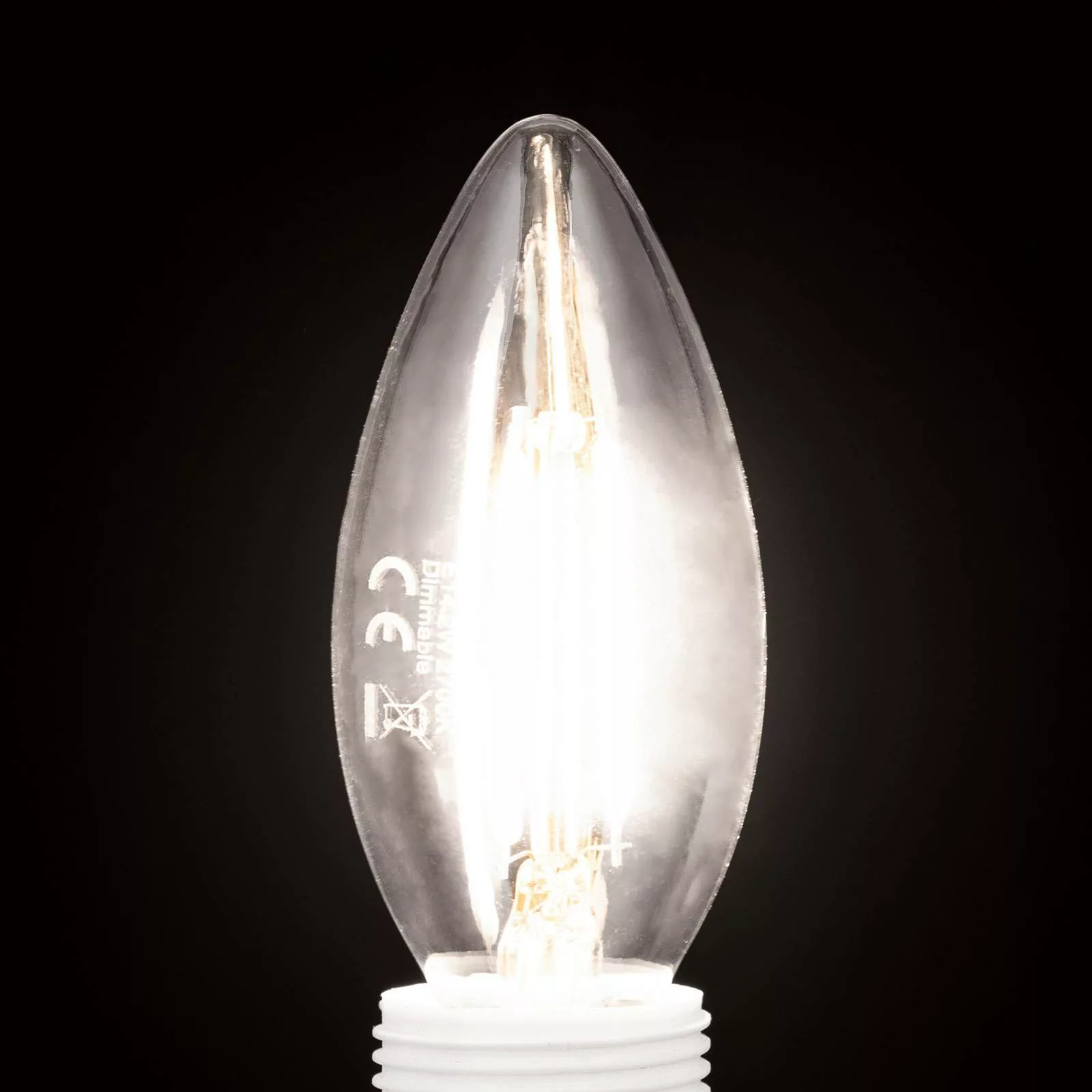 LED-Leuchtmittel Filament E14 C35 klar 2W 827 180lm dimmbar günstig online kaufen
