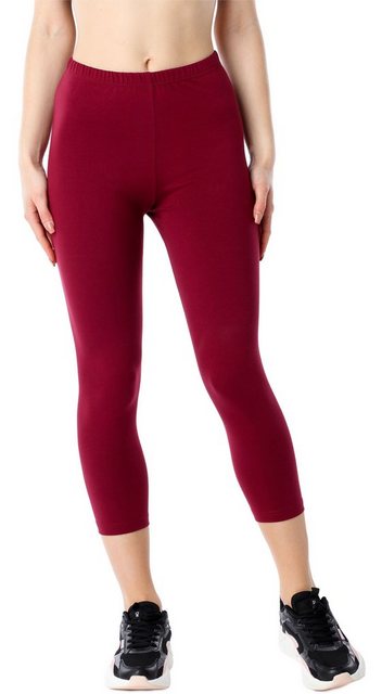 Bellivalini Leggings Damen 3/4 Capri Leggings aus Bio-Baumwolle BLV50-184 ( günstig online kaufen