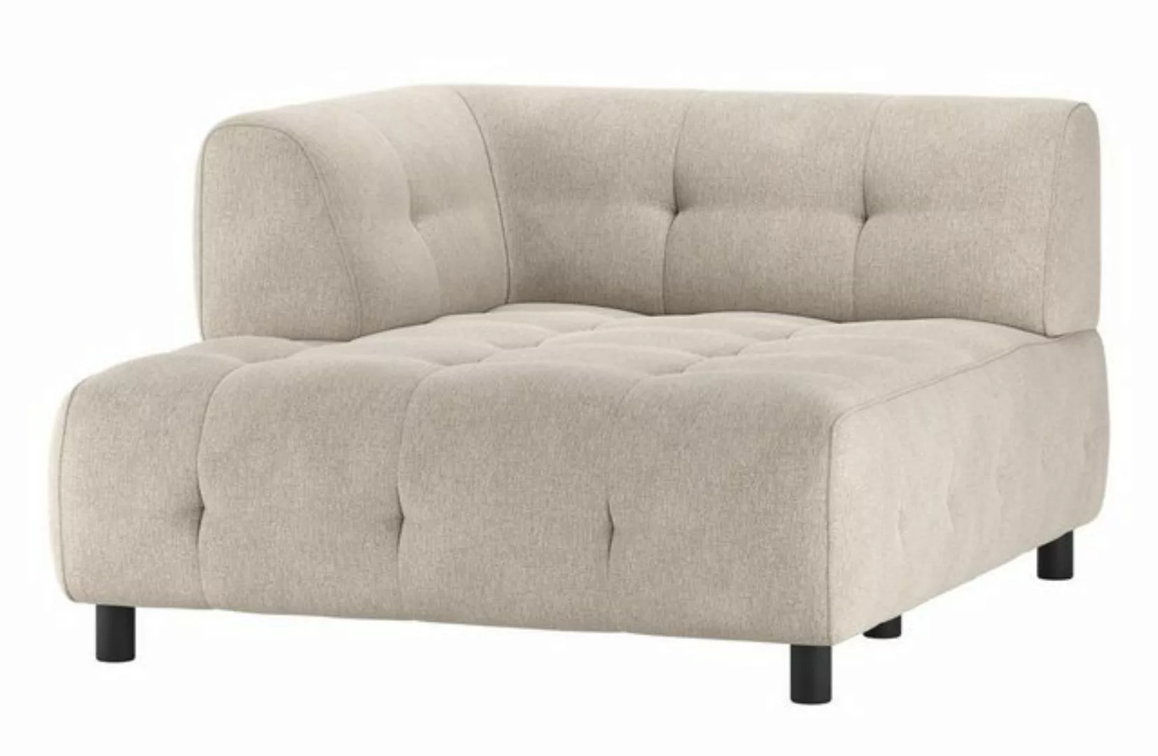 WOOOD Sofa Louis Chaiselongue aus Flachgewebe Links günstig online kaufen