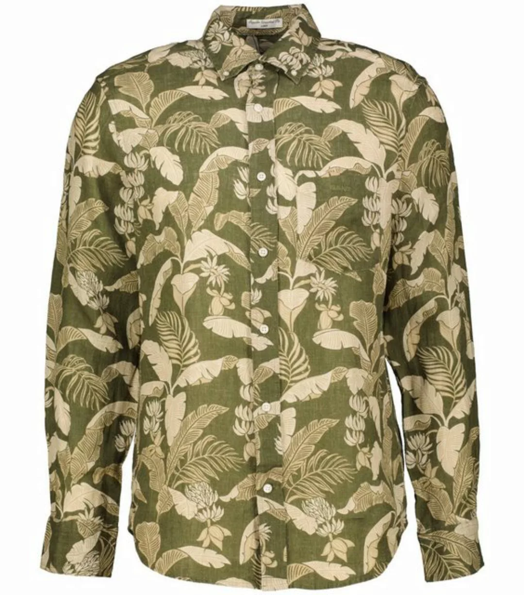 Gant Langarmhemd Herren Freizeithemd aus Leinen Regular Fit (1-tlg) günstig online kaufen