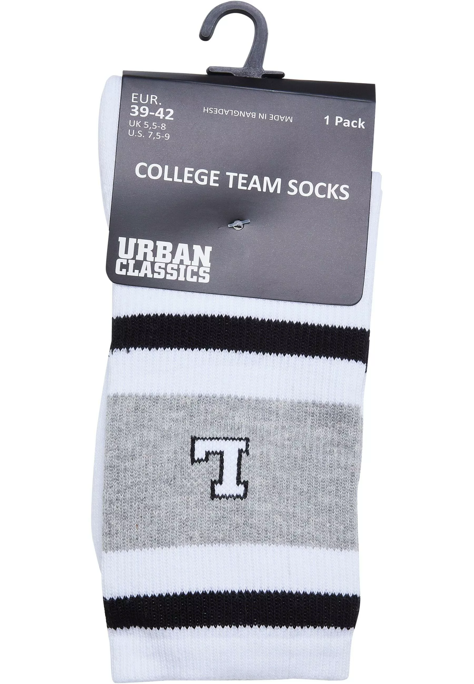 URBAN CLASSICS Basicsocken "Urban Classics Unisex College Team Socks", (1 P günstig online kaufen