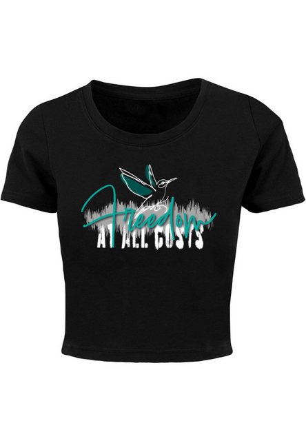 Merchcode T-Shirt Merchcode Damen Ladies Freedom At All Costs Cropped Tee ( günstig online kaufen