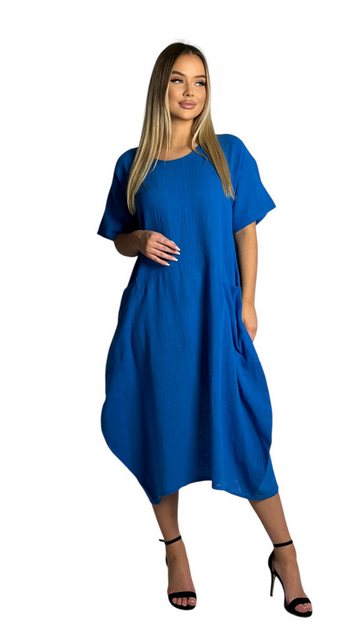 Mississhop Sommerkleid Leicht und Lebendig – 100 % Baumwollkleid M.387 günstig online kaufen