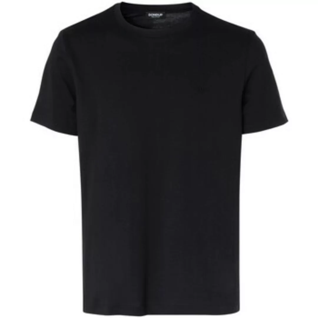 Dondup  T-Shirts & Poloshirts T-Shirt  in schwarzer Baumwolle günstig online kaufen