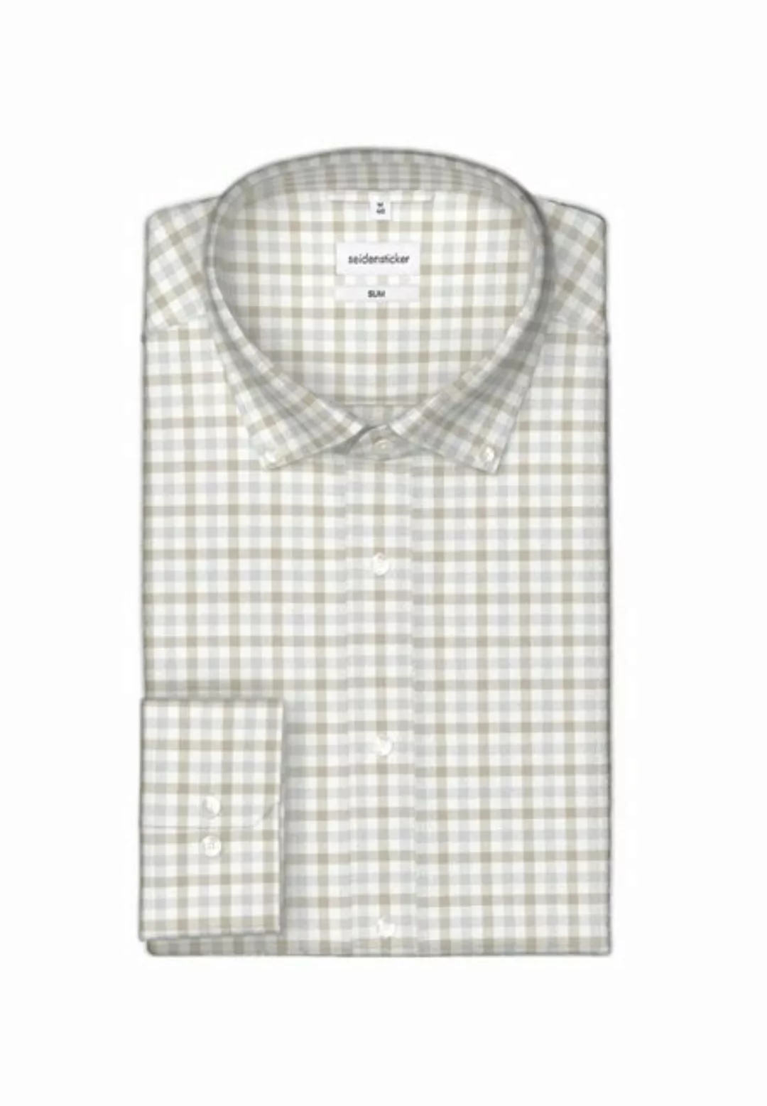 seidensticker Flanellhemd "Shaped", Shaped Langarm Button-Down-Kragen Karo günstig online kaufen