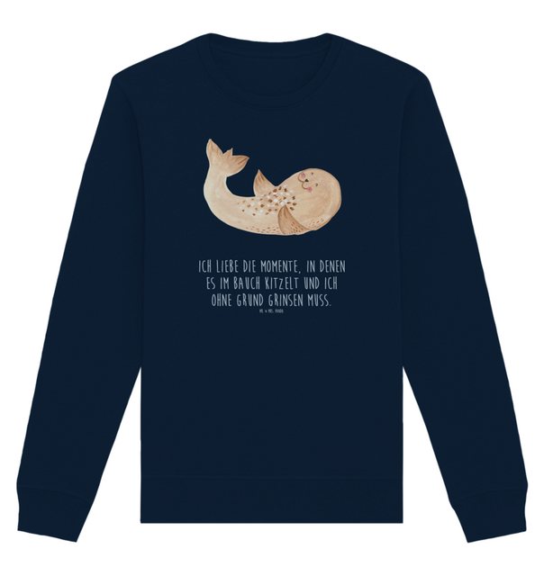 Mr. & Mrs. Panda Longpullover Größe S Robbe Liegen - French Navy - Geschenk günstig online kaufen