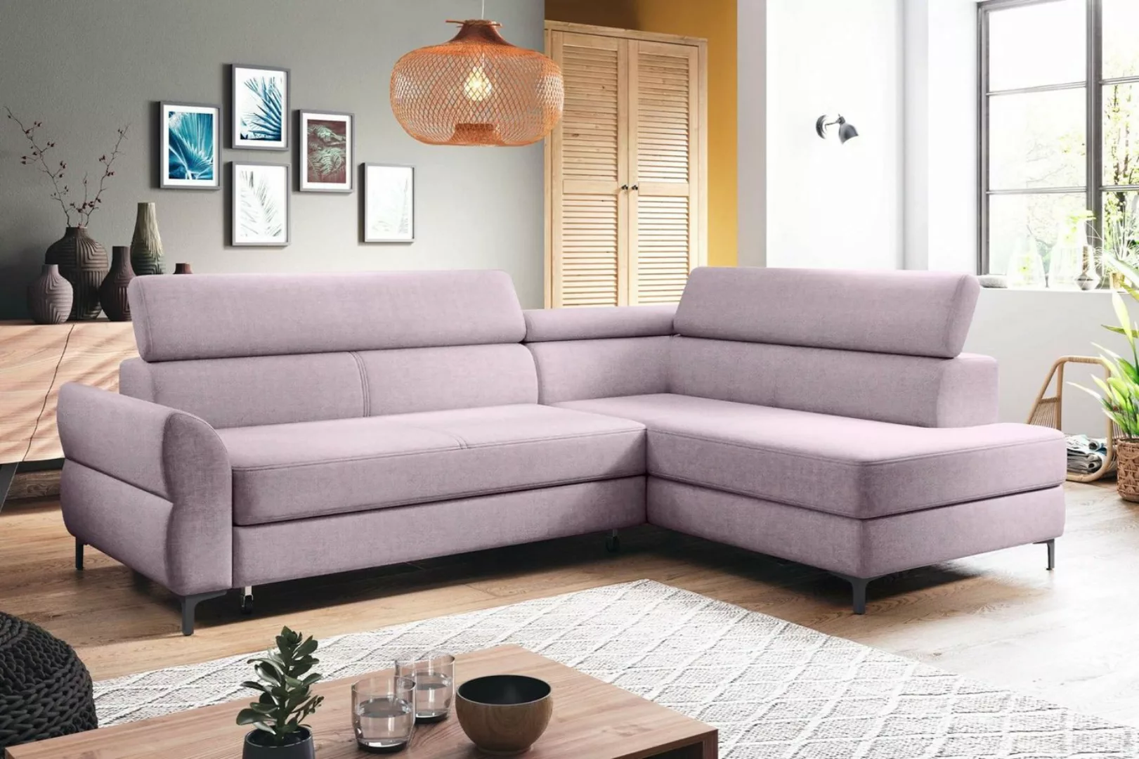 99rooms Ecksofa Stylefy Parker Ecksofa, L-Form, Eckcouch, Kopfteilverstellu günstig online kaufen