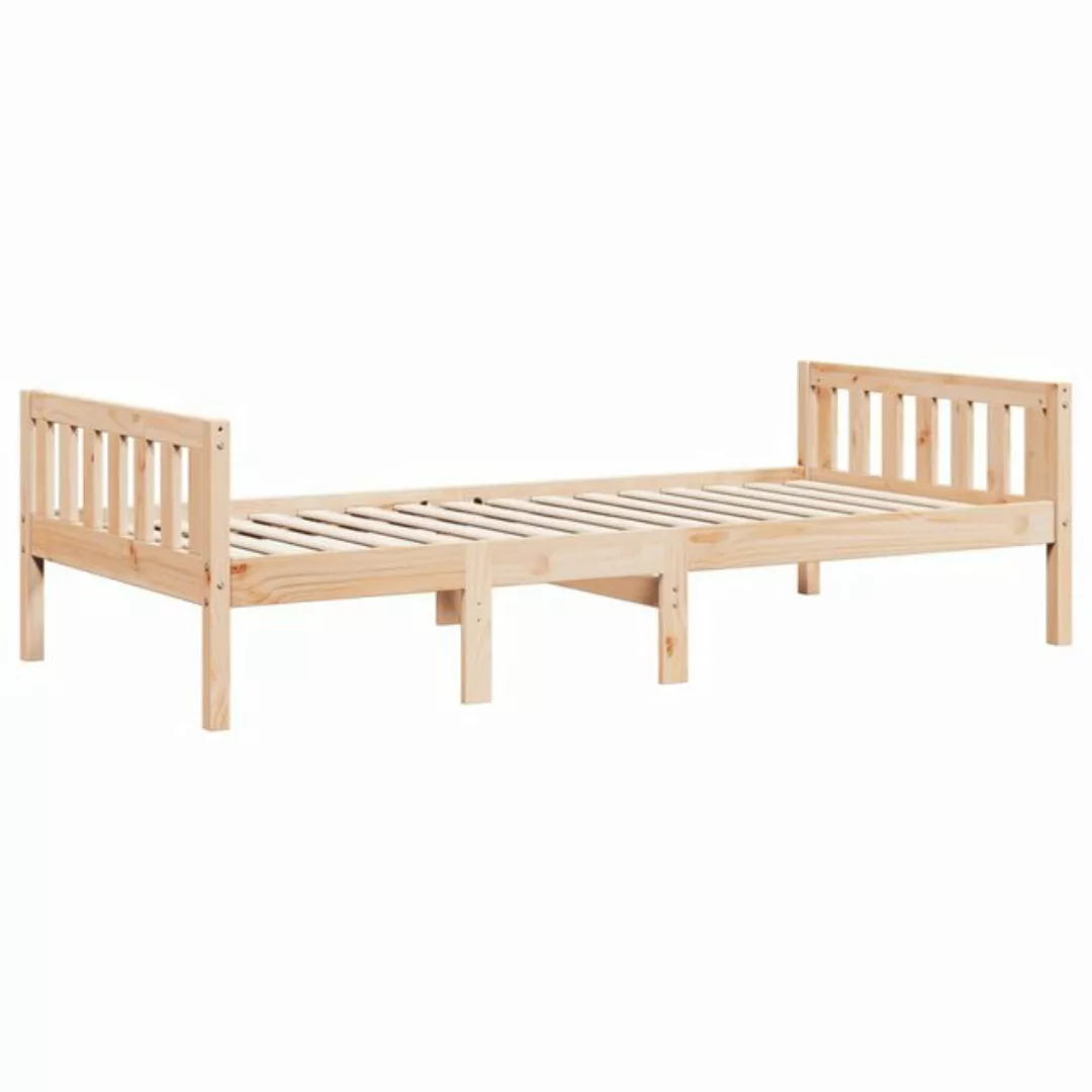 vidaXL Bett, Kinderbett ohne Matratze 75x190 cm Massivholz Kiefer günstig online kaufen