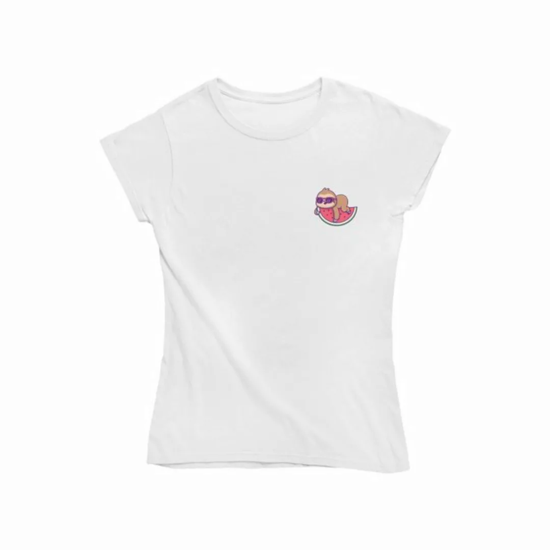 Novux T-Shirt Fresh Watermelon Damen Tshirt Farbe Weiß günstig online kaufen