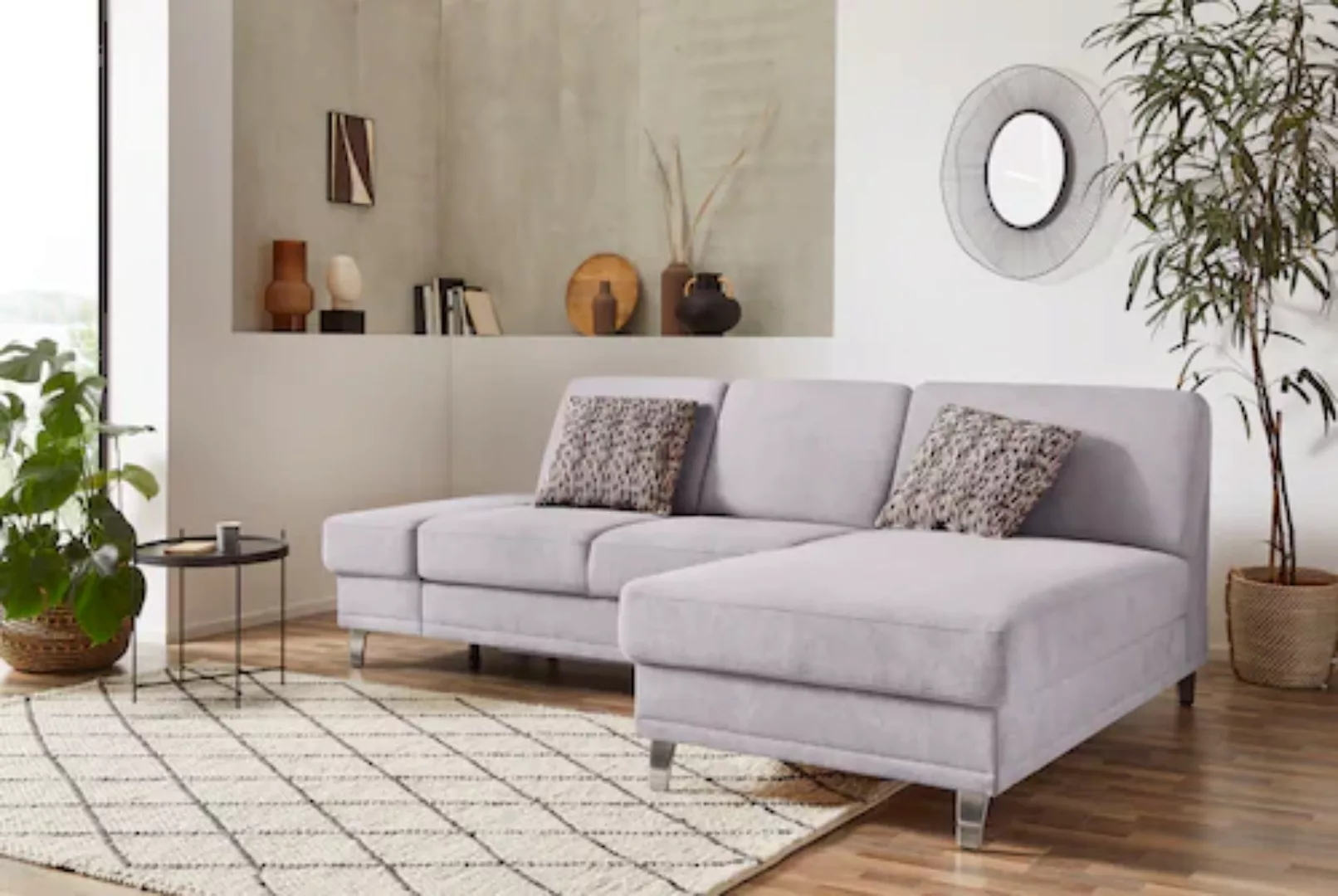 sit&more Ecksofa »Clio L-Form«, wahlweise mit Bettfunktion oder Vorziehsitz günstig online kaufen