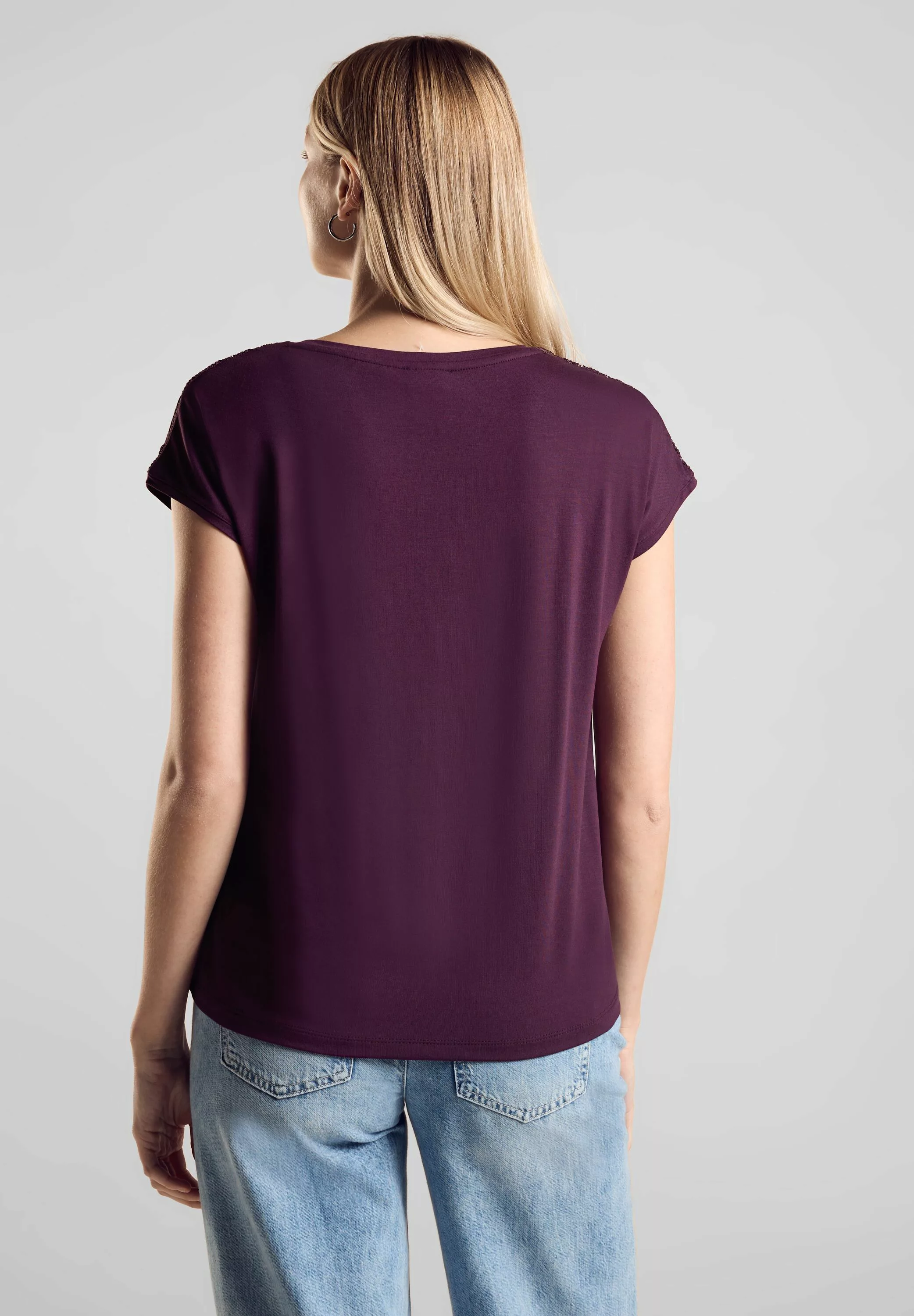 STREET ONE Shirttop mit Stickerei günstig online kaufen