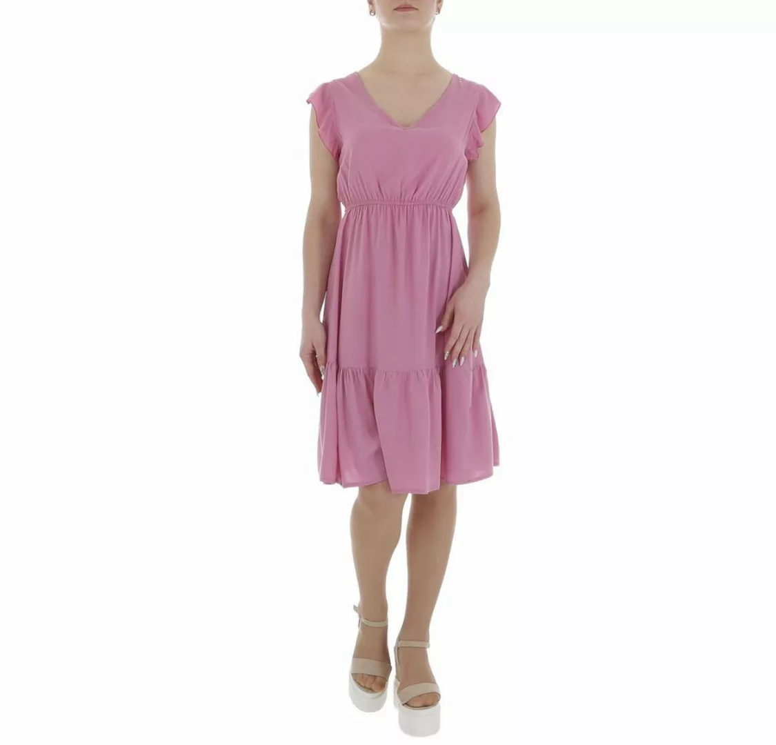 Ital-Design Sommerkleid Damen Freizeit (85941297) Rüschen Sommerkleid in Ro günstig online kaufen