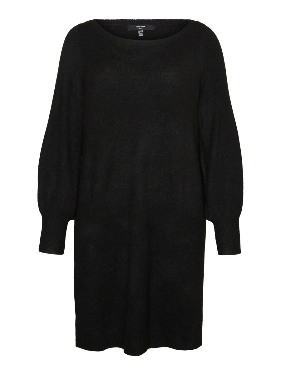VERO MODA U-boot-ausschnitt Kleid Damen Schwarz günstig online kaufen