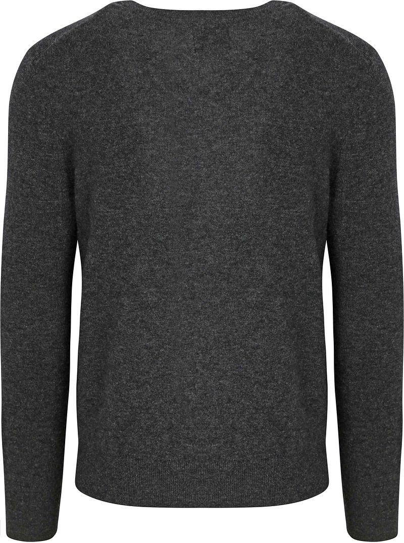 Gant Pullover V-Ausschnitt Wool Blend Anthrazit - Größe XXL günstig online kaufen