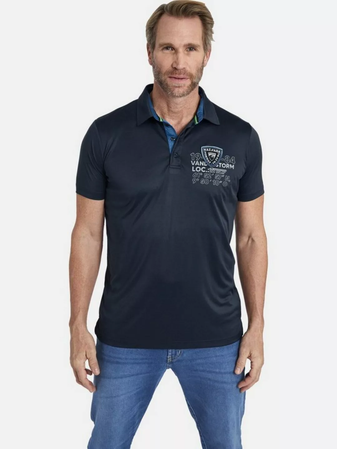 Jan Vanderstorm Poloshirt TEPPO schnell trocknendes Material günstig online kaufen