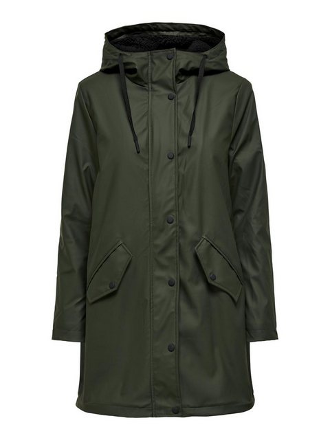 ONLY Funktionsmantel ONLSALLY RAINCOAT OTW NOOS mit Kapuze und Teddyplüschf günstig online kaufen