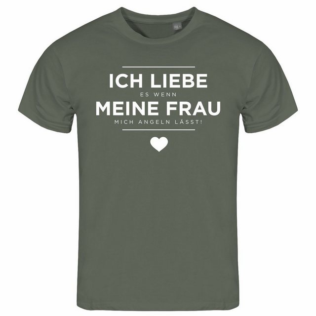 deinshirt Print-Shirt Herren T-Shirt Ich liebe es wenn meine Frau mich ange günstig online kaufen