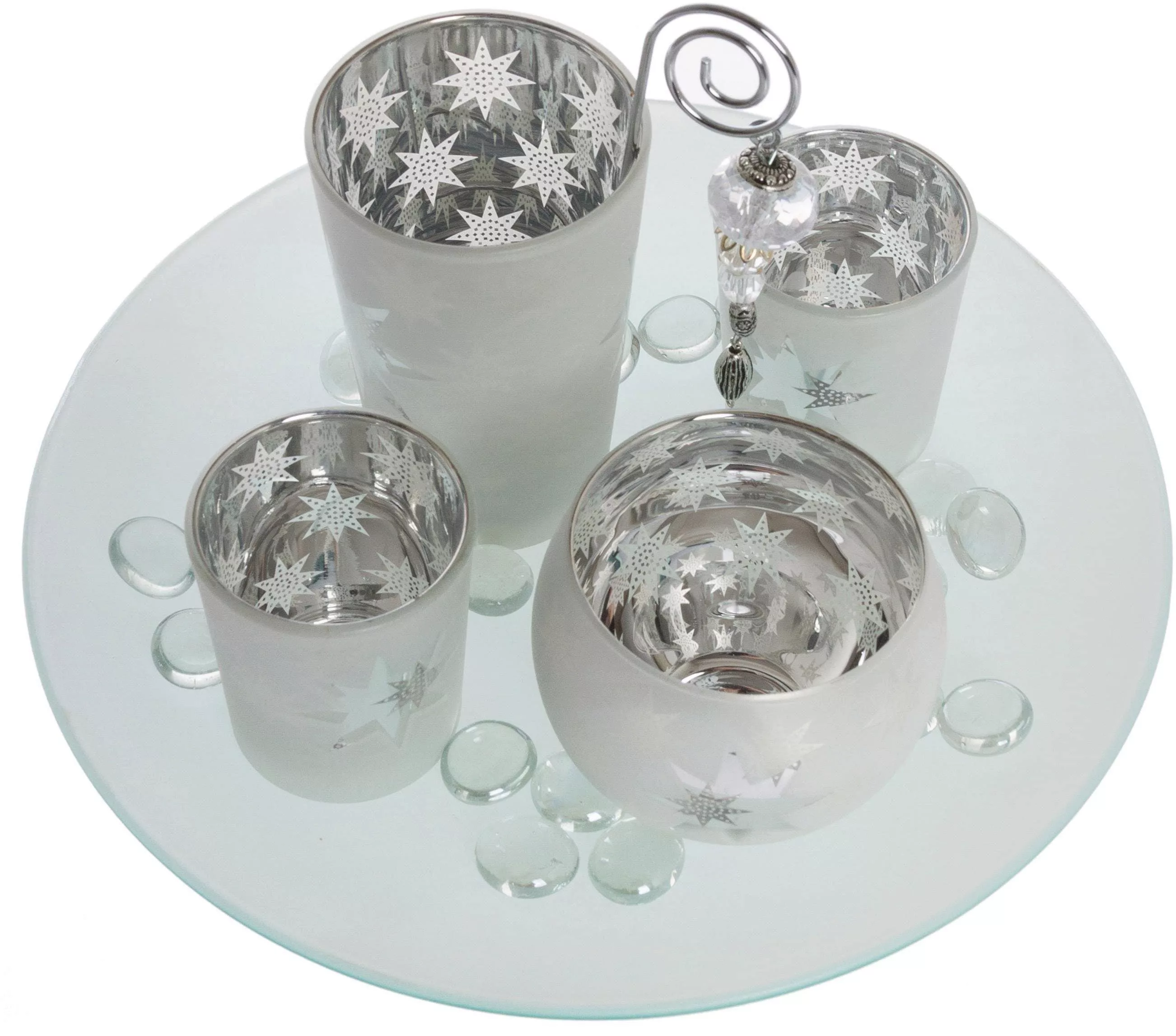 Myflair Möbel & Accessoires Teelichthalter »Solmas, Weihnachtsdeko«, (Set, günstig online kaufen