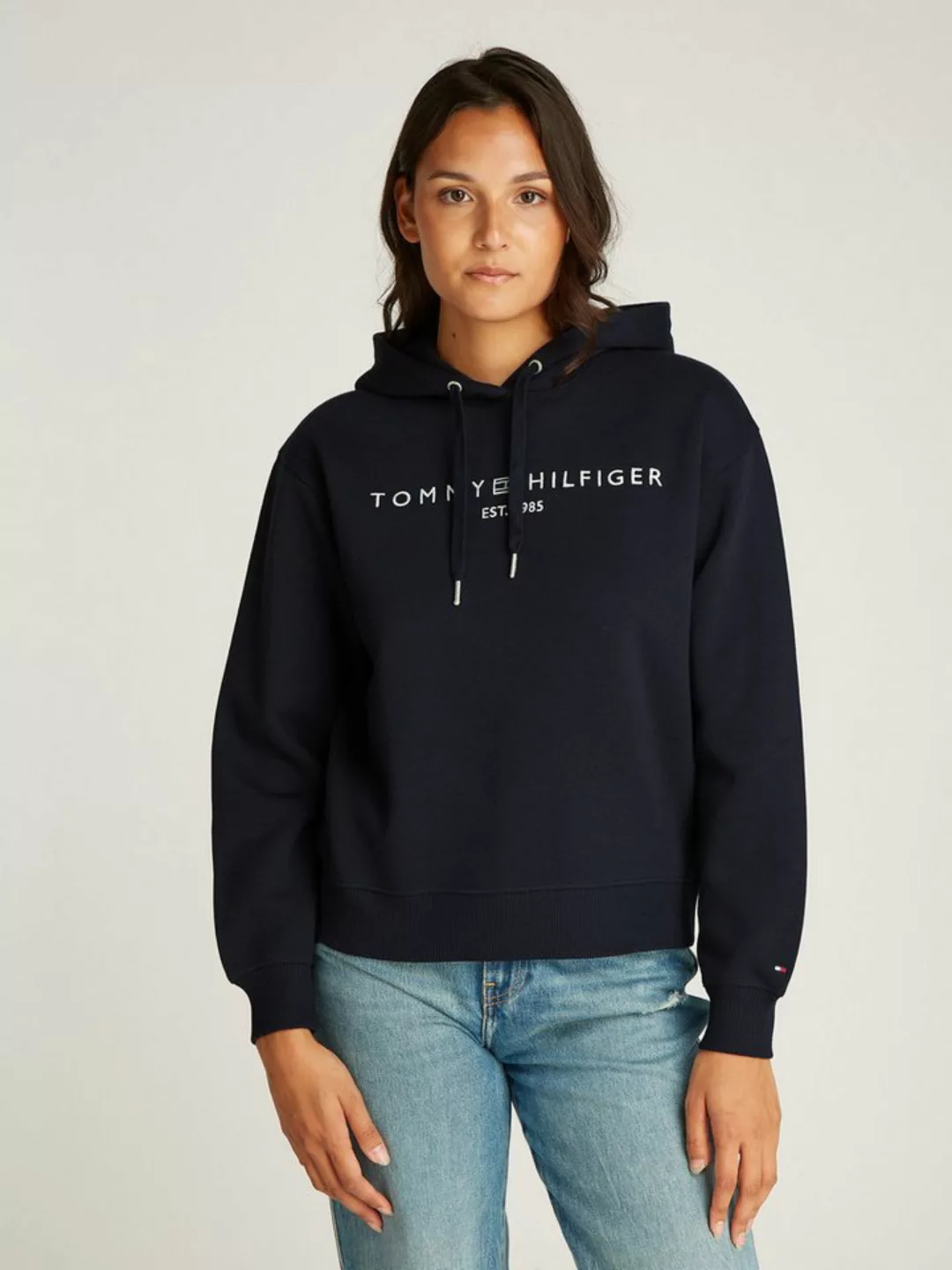 Tommy Hilfiger Kapuzensweatshirt MDRN REG CORP LOGO HOODIE mit gesticktem L günstig online kaufen