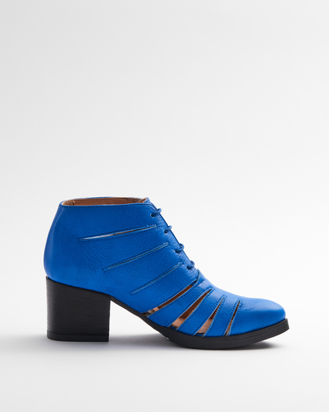 Stiefel Aus Bio-leder - Cut Out Bright Blue günstig online kaufen