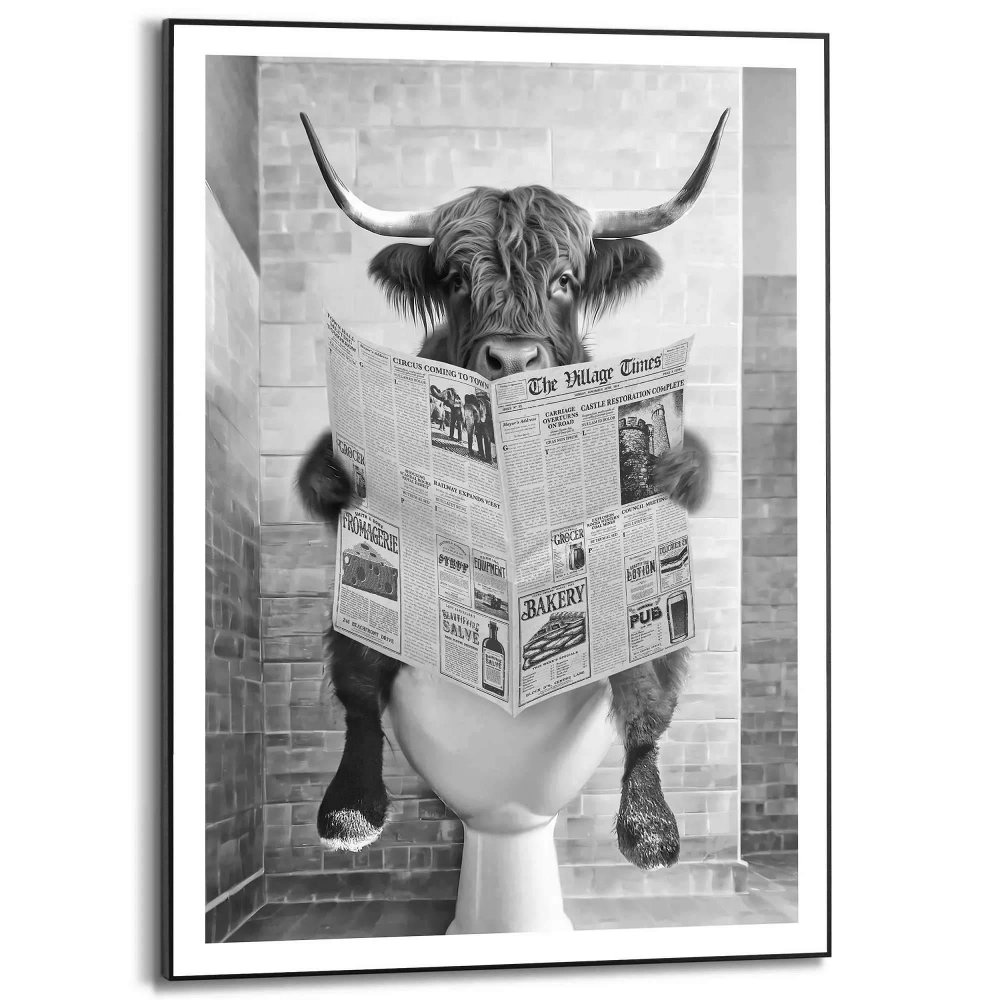Reinders! Bild mit Rahmen »Highlander Toilet« günstig online kaufen