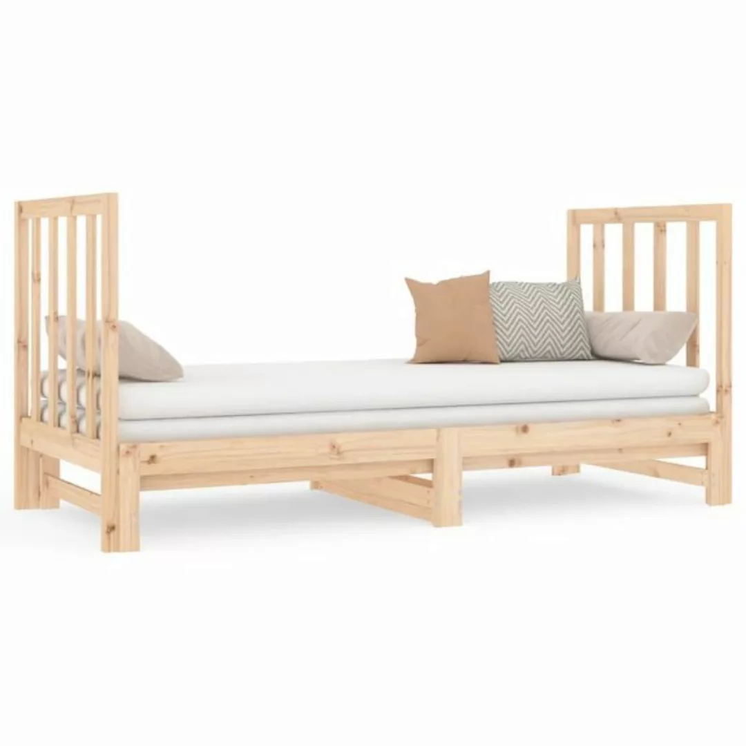 furnicato Bett Tagesbett Ausziehbar 2x(90x190) cm Massivholz Kiefer (1-tlg) günstig online kaufen